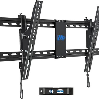 Mounting Dream TV Wall Mount for 42-86 Inch TVs, Tilting Mount with Level Adjustment, Fits Studs, 120 LBS Capacity, MD2263-XLK