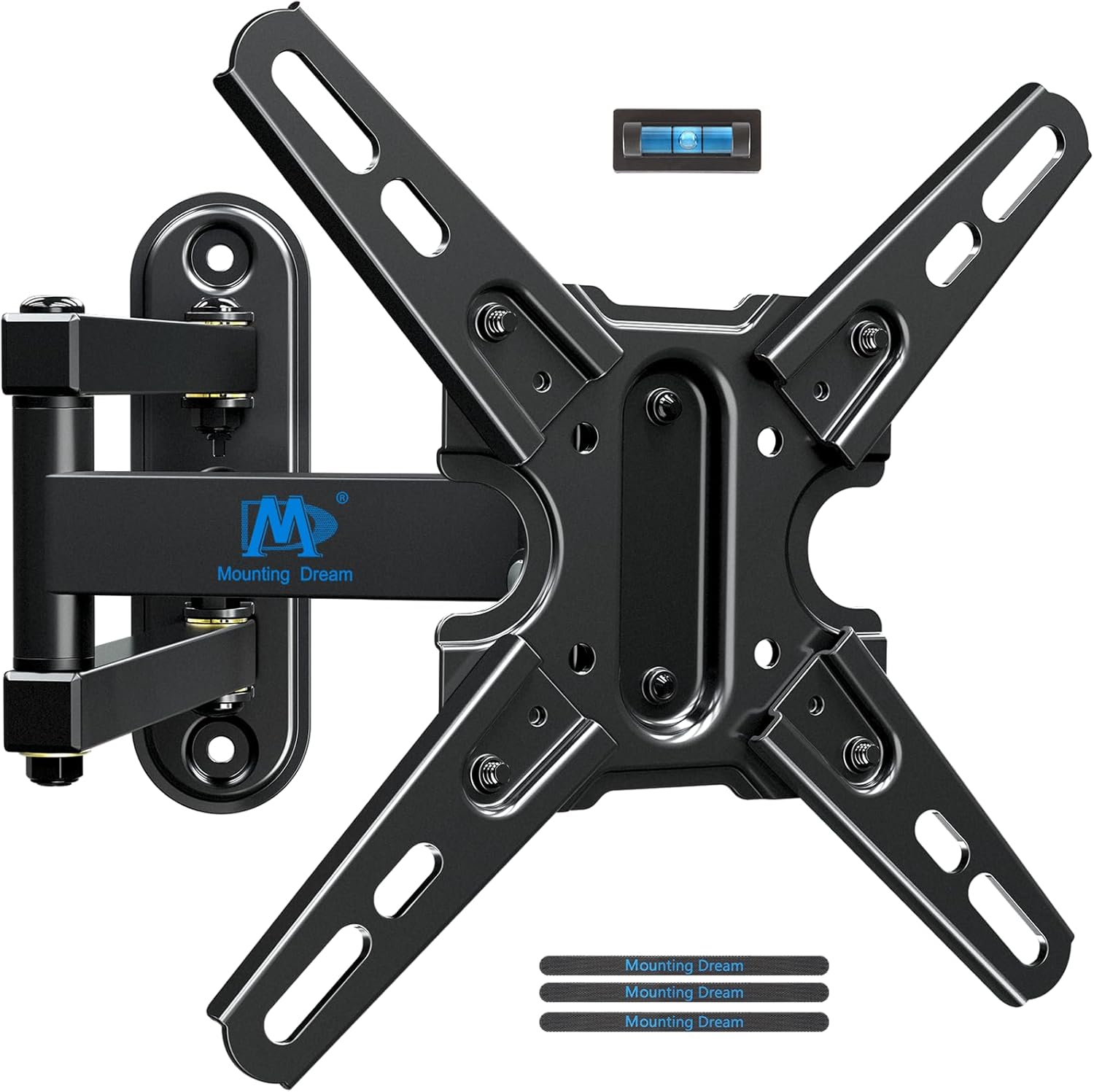 Mounting Dream Full Motion TV Wall Mount Bracket for 13-42 Inch TVs, Swivel Tilt Articulating Arm, 50 lbs Capacity