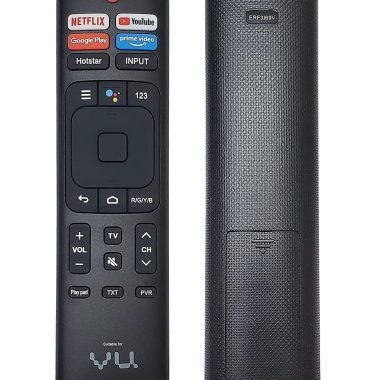 Novanex Replacement Remote for Vu 4K Smart Android LED TV Black