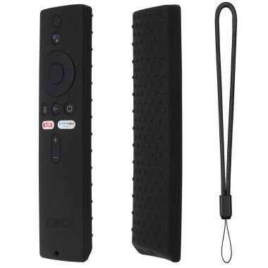 Xiaomi Mi TV Remote Cover for 4X 4A Models Protective Silicone Case with Loop Black