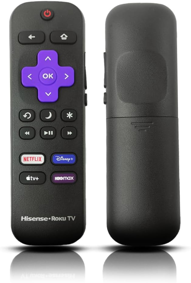 Hisense Roku TV Replacement Remote Control with Volume and Shortcut Buttons for Netflix Disney+ Apple TV HBO