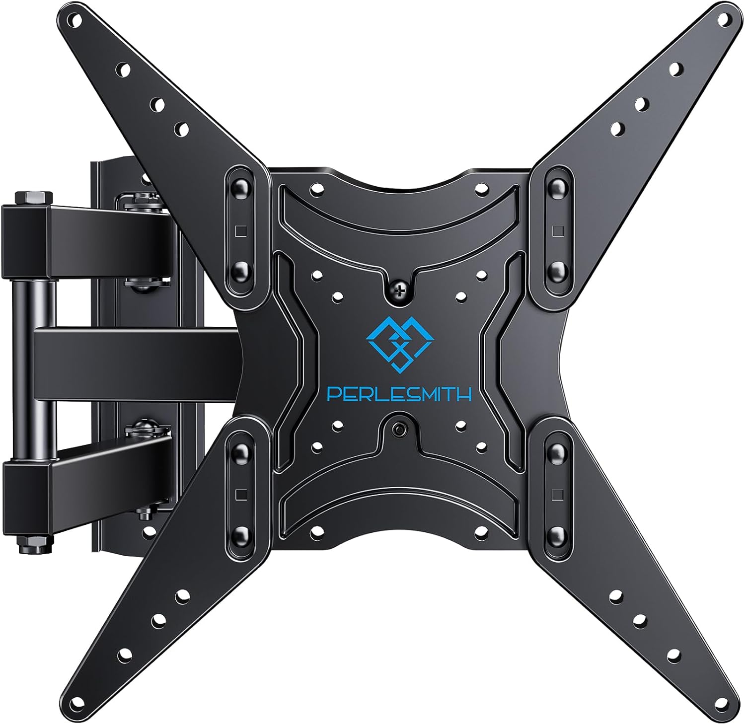 PERLESMITH Full Motion TV Wall Mount for 26-60 Inch TVs, Articulating Arms, Tilt, Swivel, Extension, VESA 400x400, Max 77 lbs