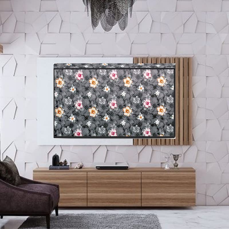 Durable 40-Inch LED/LCD TV Protector Cover Multicolor Print with High-Quality Zip Lock