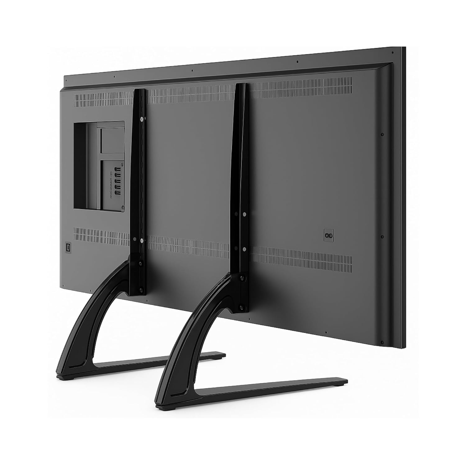 RISSACHI Universal TV Stand for 32-75 Inch TVs Heavy Duty Steel Base 50kg Load Capacity