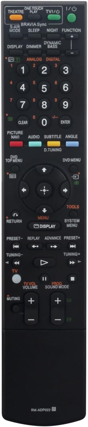 RM-ADP022 Replacement Remote Control for Sony DVD Home Theater System DAV-DZ860W DAV-DZ870W DAV-DZ660 DAV-DZ777 DAV-DZ77T