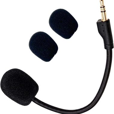 Logitech G PRO X Series Gaming Headset Replacement Microphone Detachable Noise Cancelling 3.5mm 2.5mm Cable 2 Pcs Foam Cover