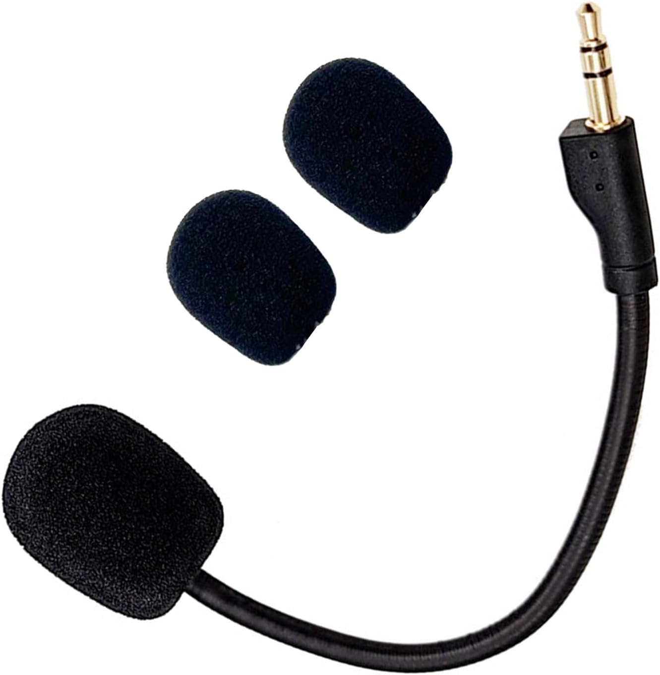 Logitech G PRO X Series Gaming Headset Replacement Microphone Detachable Noise Cancelling 3.5mm 2.5mm Cable 2 Pcs Foam Cover