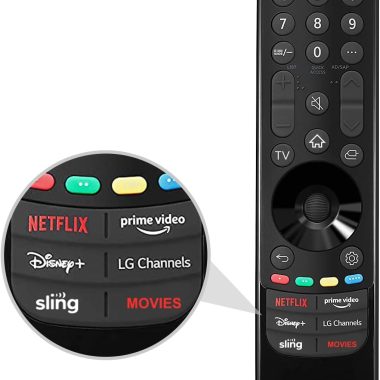Universal Replacement Remote for LG UHD OLED QNED NanoCell 4K 8K TVs with Streaming Buttons (No Voice No Pointer)