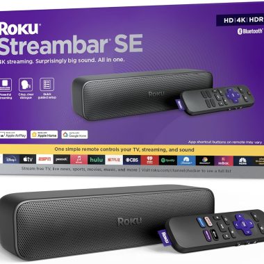 Roku Streambar SE 2-in-1 Soundbar with Built-in 4K Streaming and Premium Speakers