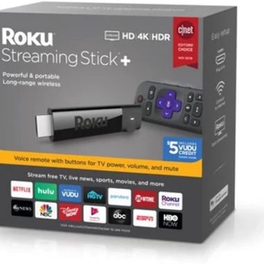 Roku Streaming Stick Plus 4K HDR HD Long-Range Wireless Voice Remote (Renewed)