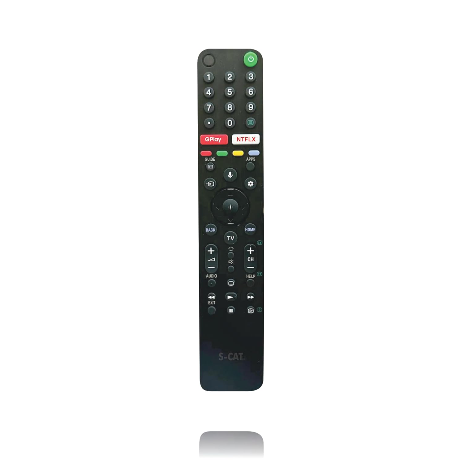 S-CAT Replacement Remote for Sony Bravia Smart TVs with Bluetooth Voice Control - Model RMF-TX500p