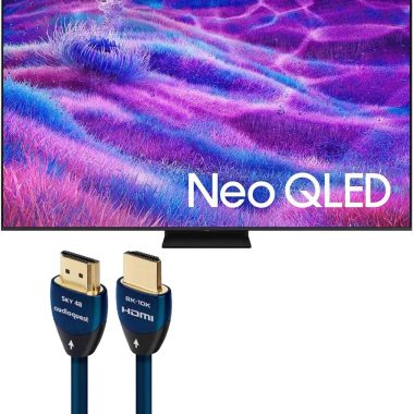 Samsung 65 Inch 4K Neo QLED Mini LED TV with 3m AudioQuest Sky HDMI Cable