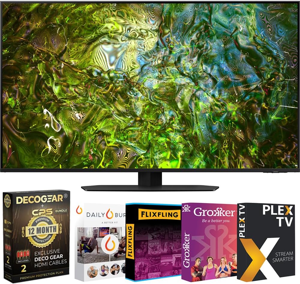 Samsung 85 Inch Neo QLED 4K Smart TV 2024 Bundle with Premiere Movies, 2 HDMI Cables, and 12 Month Protection