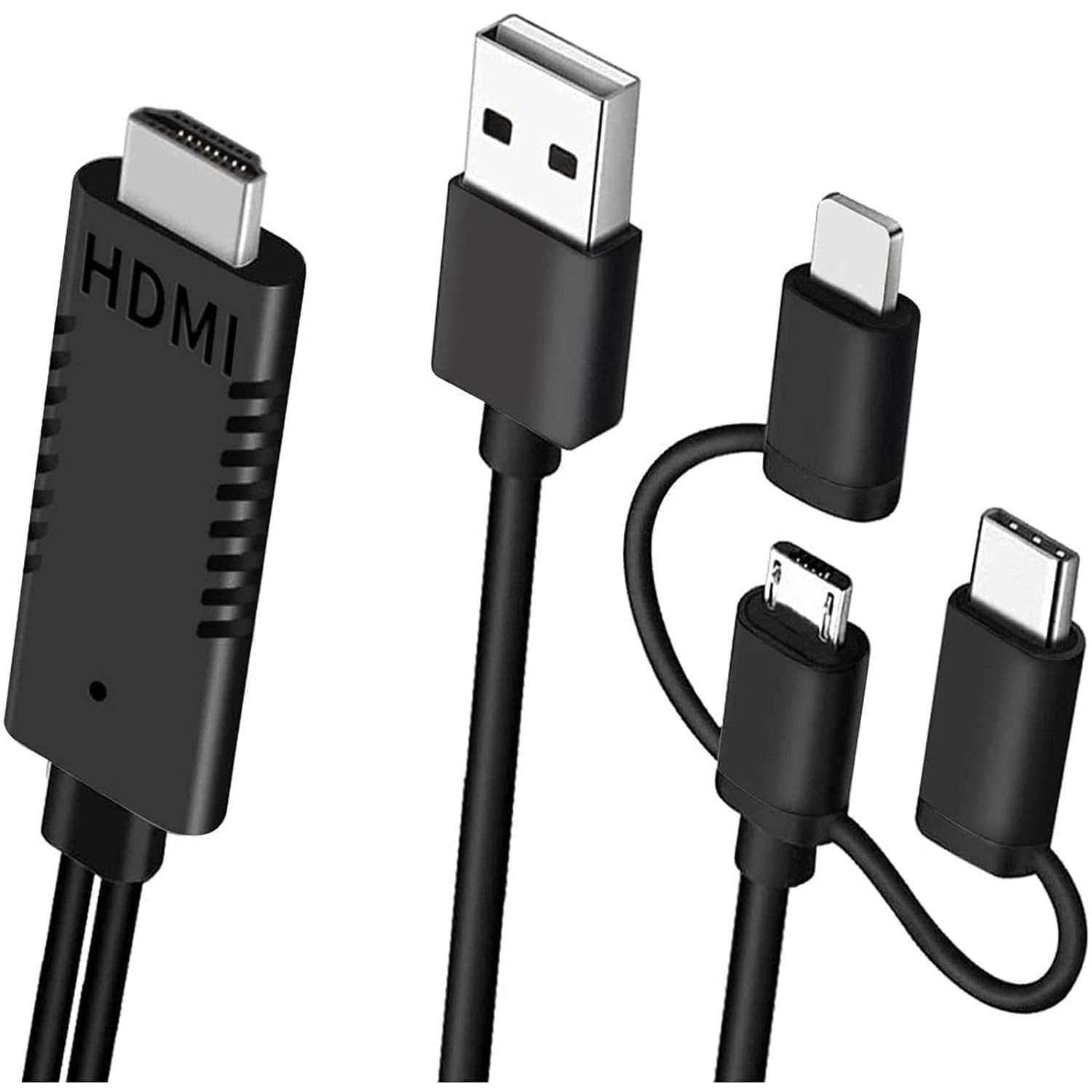 1080P Smartphone to TV Mirroring Adapter HDMI Projection Cable