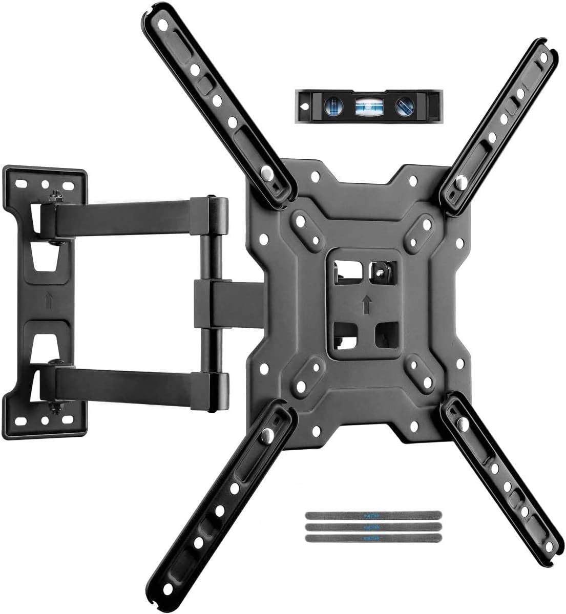 Suptek Full Motion Swivel Tilt TV Wall Mount for 23-55 Inch TVs, 55lbs Capacity, VESA 400x400mm