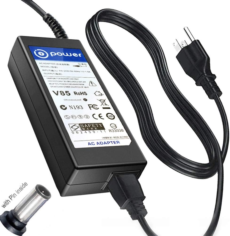 T POWER 19V AC DC Adapter Power Supply Cord for LG 19-27 Inch LED LCD Monitors