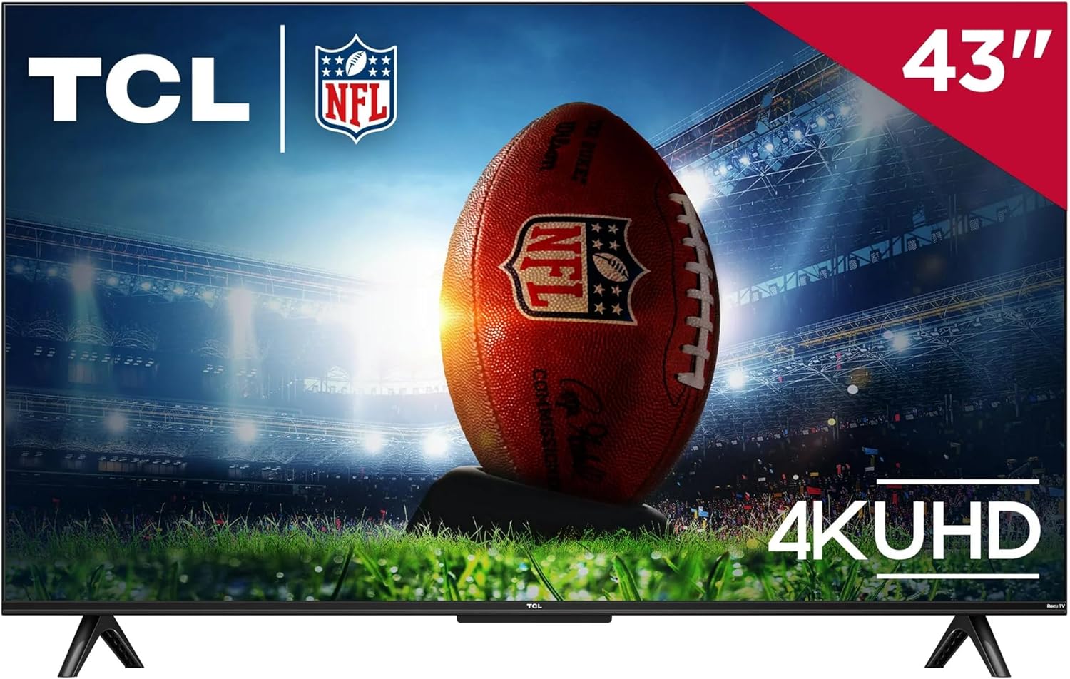 TCL 43S451 43 Inch 4K UHD HDR Smart Roku TV Renewed with Siri, Alexa, Hey Google Compatibility