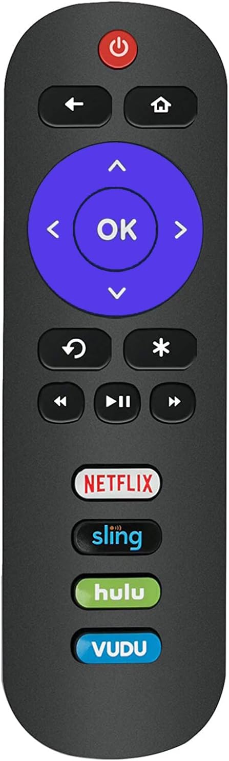 TCL Roku TV Remote RC280 Replacement with Volume Control Button