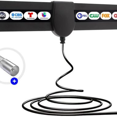 2025 New Smart TV Digital Antenna 360° Reception 4K 1080p Local Channels with Amplifier Booster and 10.5ft Cable
