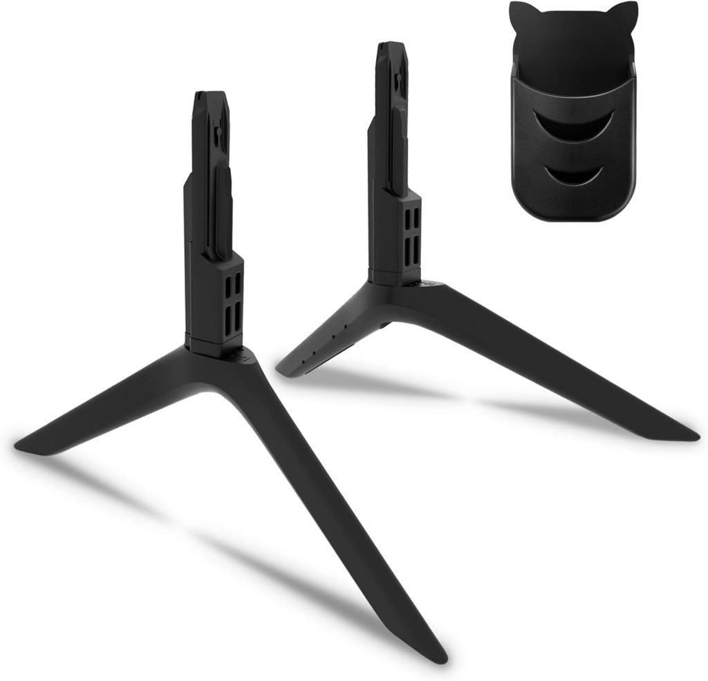 Samsung TV Replacement Legs for TU8000TU8200 Models, Includes Remote Holder, No Drilling Required