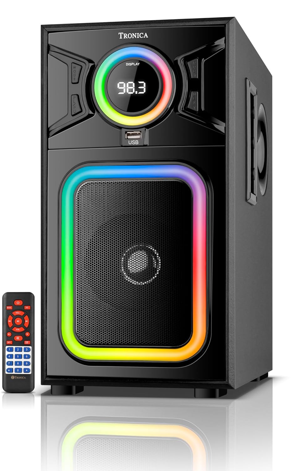 Tronica AI780 60W Bluetooth Home Theatre System with Bass Boost RGB Lights and Remote Control