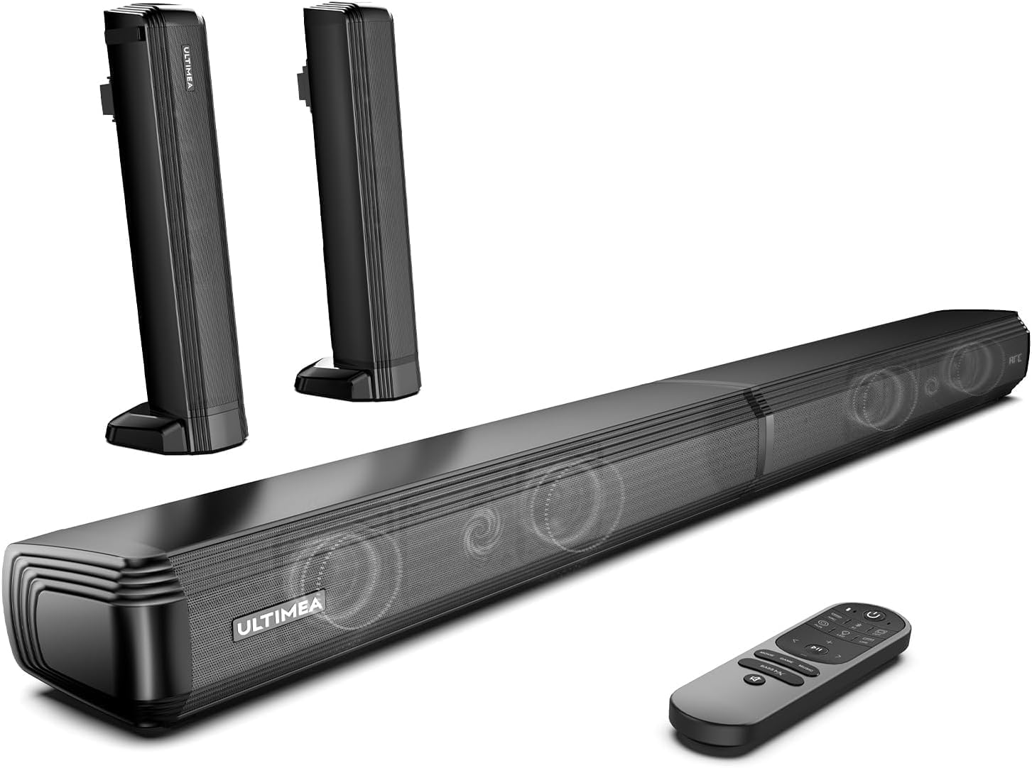 ULTIMEA Apollo S40 100W Peak Power 2.2ch Detachable 2-in-1 Bluetooth 5.3 Soundbar for TV