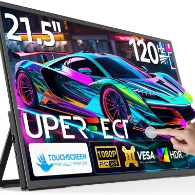 UPERFECT 21.5 Inch 120Hz Portable Touchscreen Monitor with Kickstand and VESA Mount