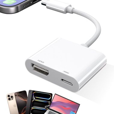 iPhone 16 15 USB C to HDMI Adapter 4K Sync Screen Connector Cable for TV Projector Monitor