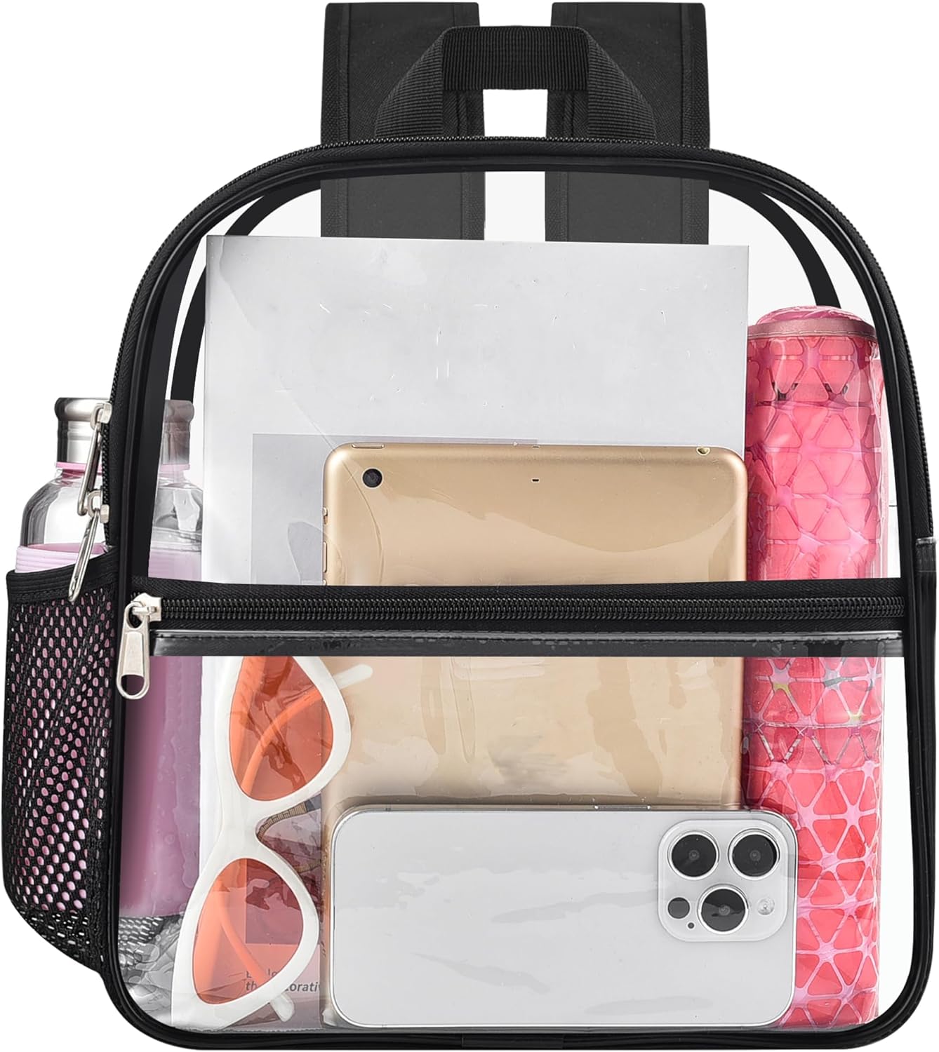 USPECLARE Approved 12x6x12 Inch Waterproof Clear Backpack for Stadium Events and Concerts