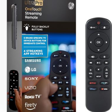 Backlit Black Universal Remote Control for Samsung LG Roku Vizio Sony Smart TVs