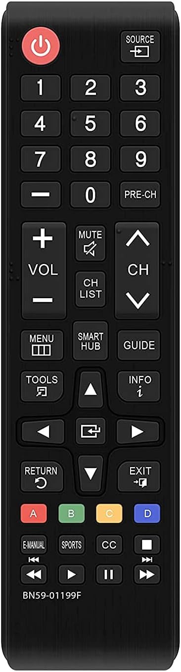 Samsung TV Replacement Universal Remote Control for LCD LED HDTV 3D Smart Models
