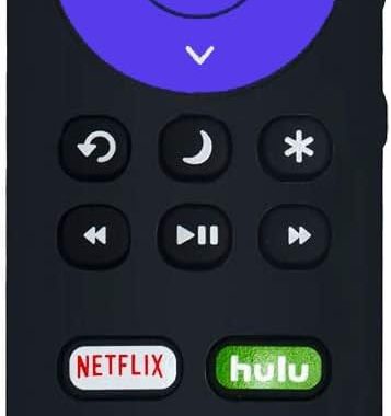 Hisense Roku Sharp Roku TV Universal Remote Control, 2AAA Batteries Included, No Setup Needed