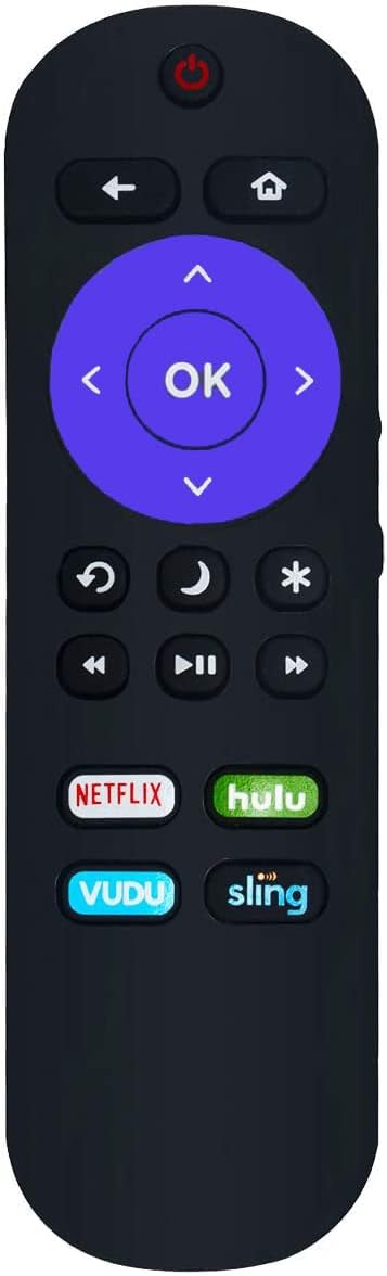 Hisense Roku Sharp Roku TV Universal Remote Control, 2AAA Batteries Included, No Setup Needed