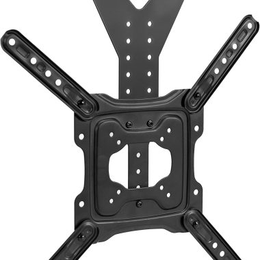VIVO Lightweight Steel TV Hanger Bracket for 24-55 inch Flat/Curved Screens, Black, Height Adjustable MOUNT-TV01LB
