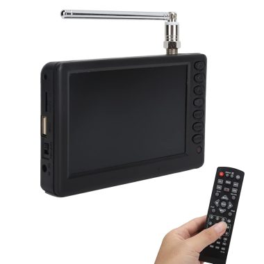 Vbestlife 5 Inch 1080P HD Portable Mini Digital TV Rechargeable with USB TF Card Input for Car Camping Kitchen