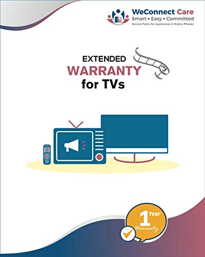 WeConnect Care 1 Year Extended Warranty for LG Smart LED TVs 49-55 Inch Email Delivery