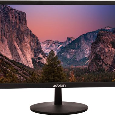 Zebion 19 Inch Wide HD LED Monitor Black Glossy Panel Slim Design HDMI VGA 1440x900