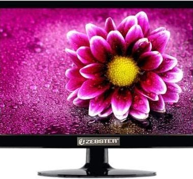 Zebster 15.4 Inch HD LED Monitor Black (Zeb-V16Hdled) with Fast Charge Data Cable Combo