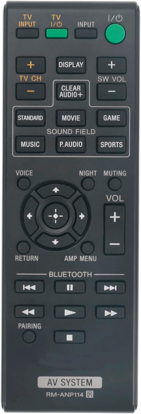 ALLIMITY RM-ANP114 Replacement Remote for Sony SA-WCT770 HT-CT770 SA-CT370 Sound Bar Subwoofer - Image 5