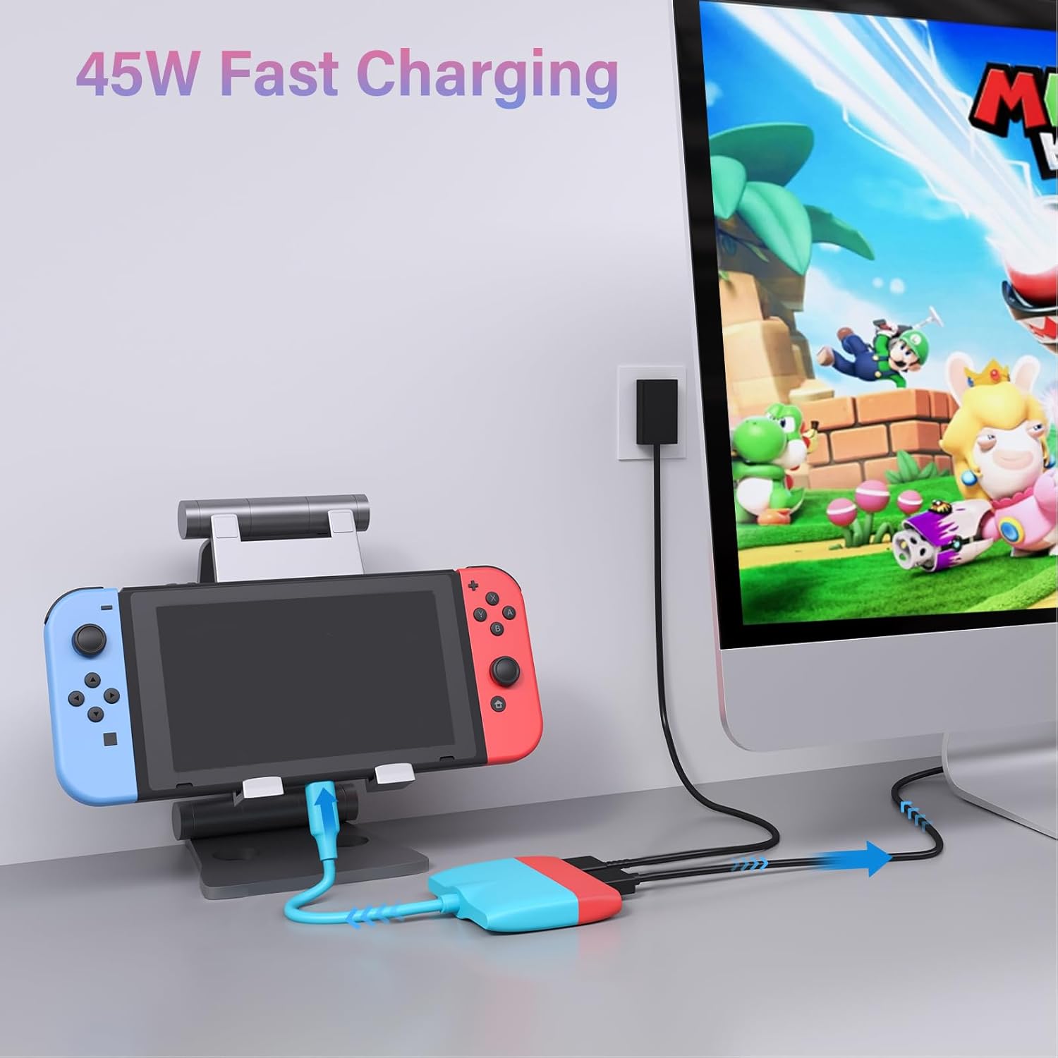 Battony USB-C to 4K HDTV Adapter for Nintendo Switch, MacBook, iPad, and Android - 5Gbps Data Transfer - Image 4