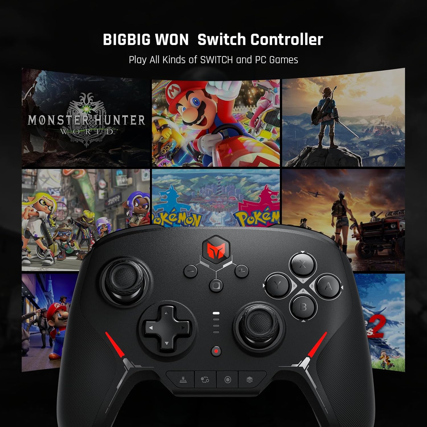 BIGBIG WON Wireless Pro Controller for Nintendo Switch Lite OLED PC Android iOS Bluetooth Wired Dual Mode Gamepad 16GB Capacity - Image 6