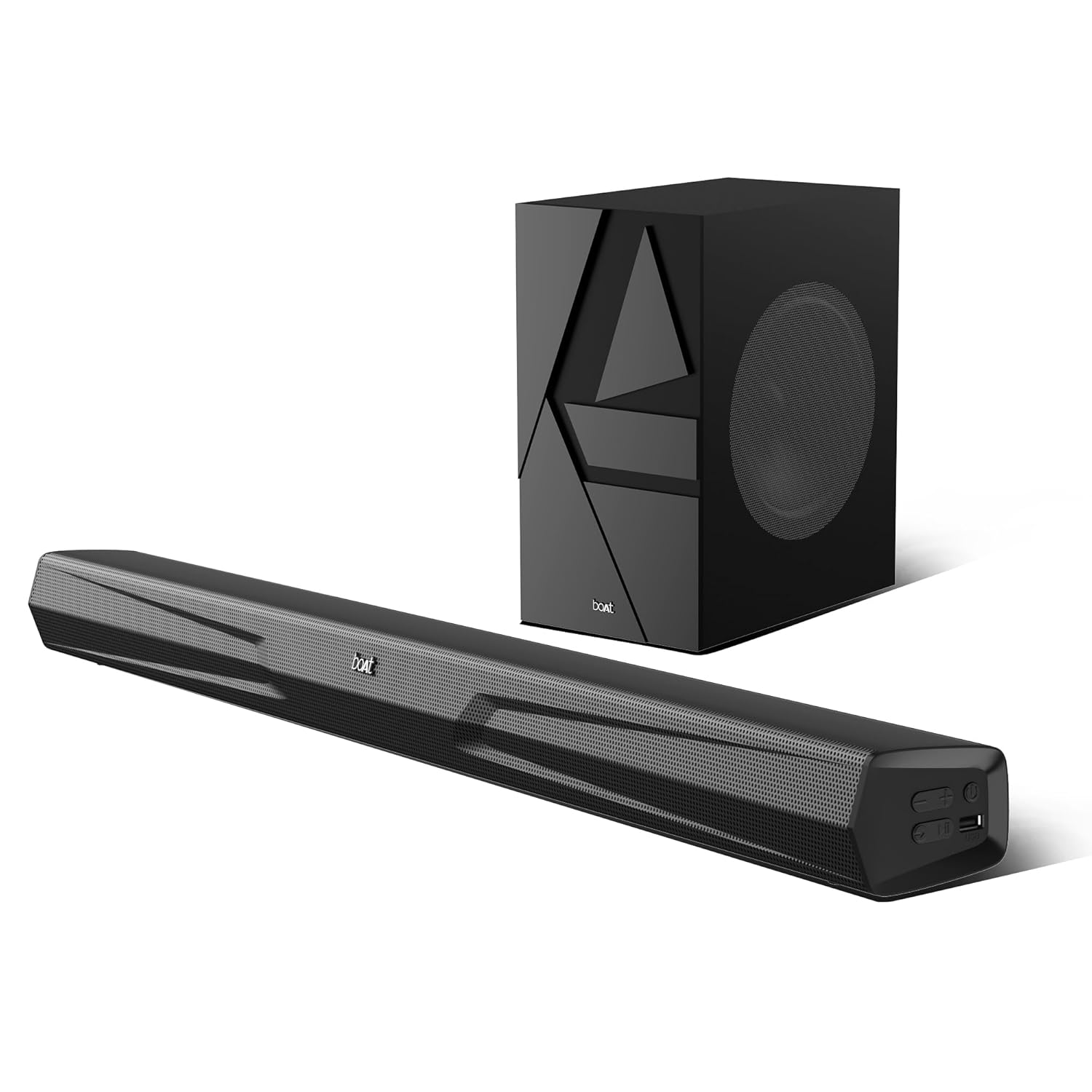 boAt Aavante Bar Quake Pro 240W 2.1CH Bluetooth Soundbar with Wireless Subwoofer, Premium Black