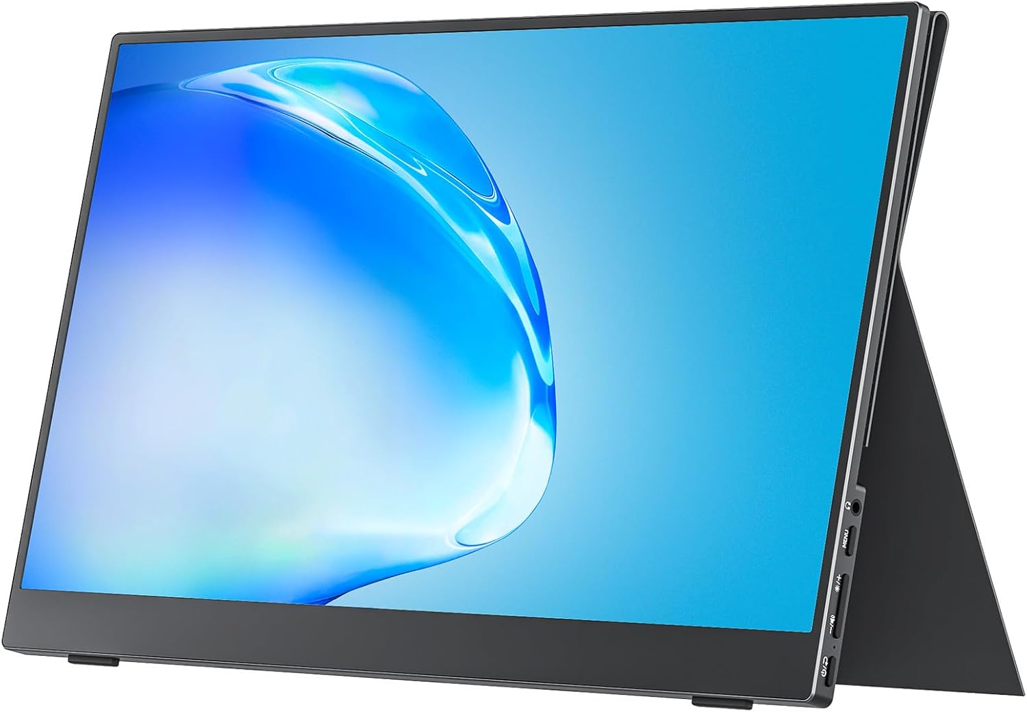 cocopar 15.6 Inch 1080P Portable External Monitor with Built-in Speaker and Cover Stand