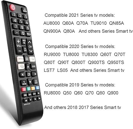 Samsung TV Replacement Remote Control Universal for LCD LED OLED QLED UHD HD Plasma 3D Smart Hub with Hotkeys - Image 5