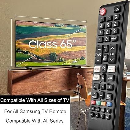 Samsung TV Replacement Remote Control Universal for LCD LED OLED QLED UHD HD Plasma 3D Smart Hub with Hotkeys - Image 4