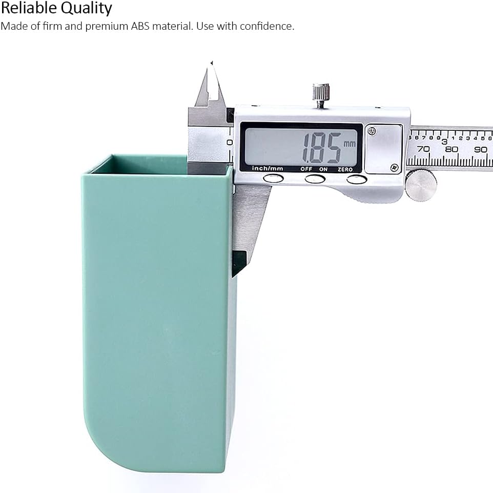 D4 White Wall Mount Phone Holder Stand with Adhesive and Cable Hole for Shower and Charging - Image 6