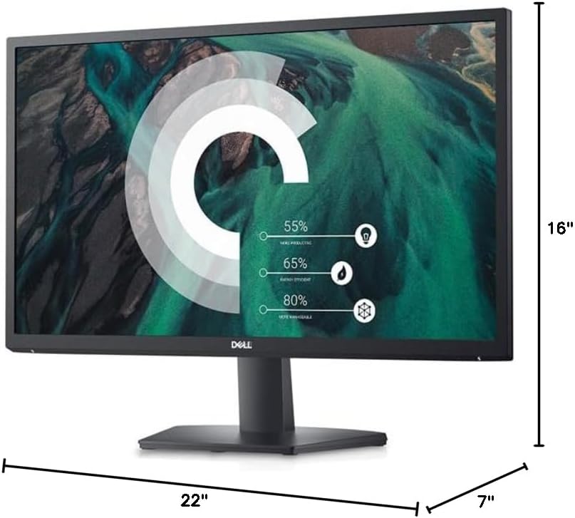 Dell SE24 Series 24 Inch FHD IPS Monitor with AMD FreeSync, 75Hz, 5ms, HDMI/VGA, Black - Image 7