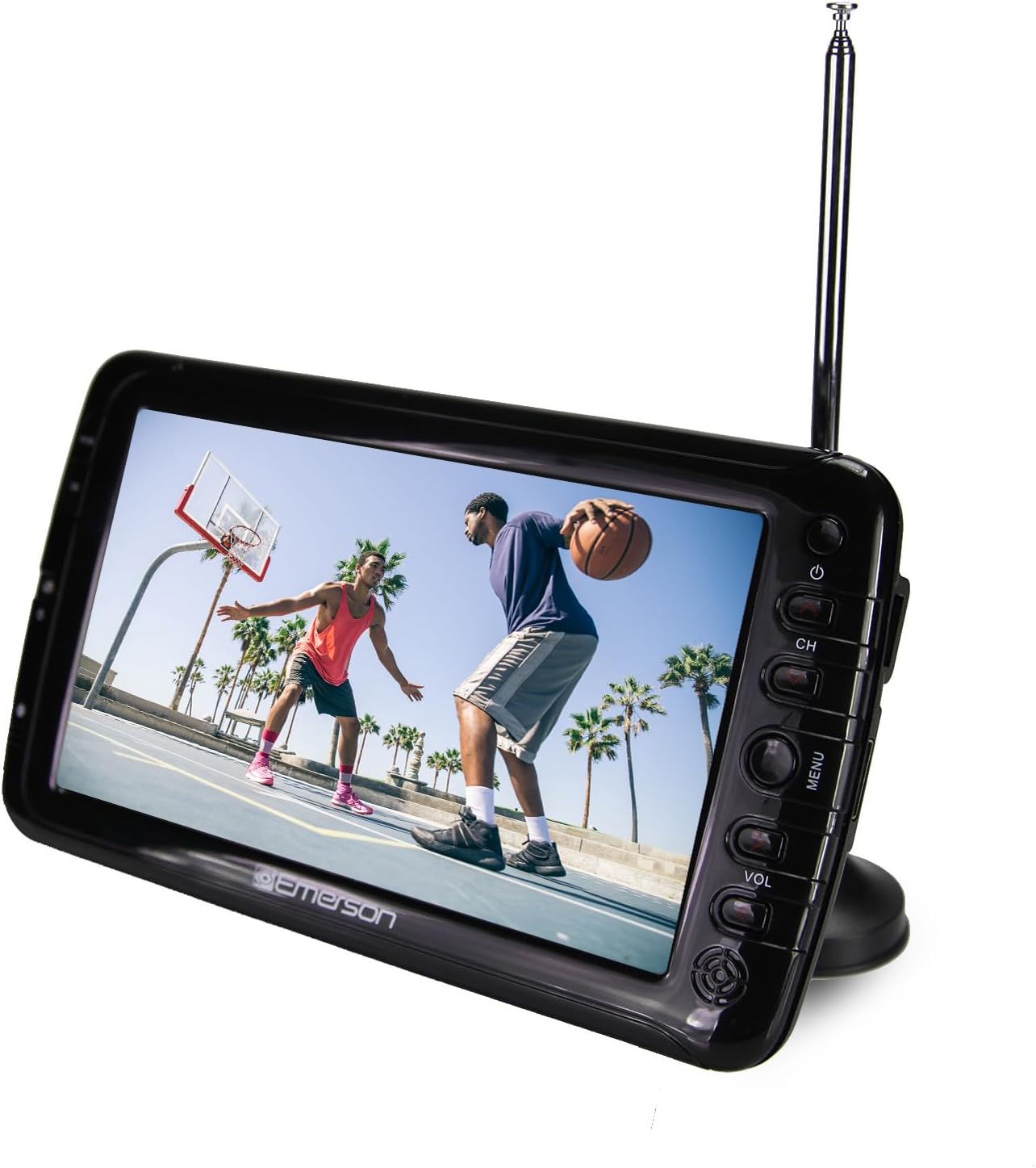 Emerson 7 Inch Portable LCD TV with Digital Tuner Rechargeable Battery for Travel - Image 11