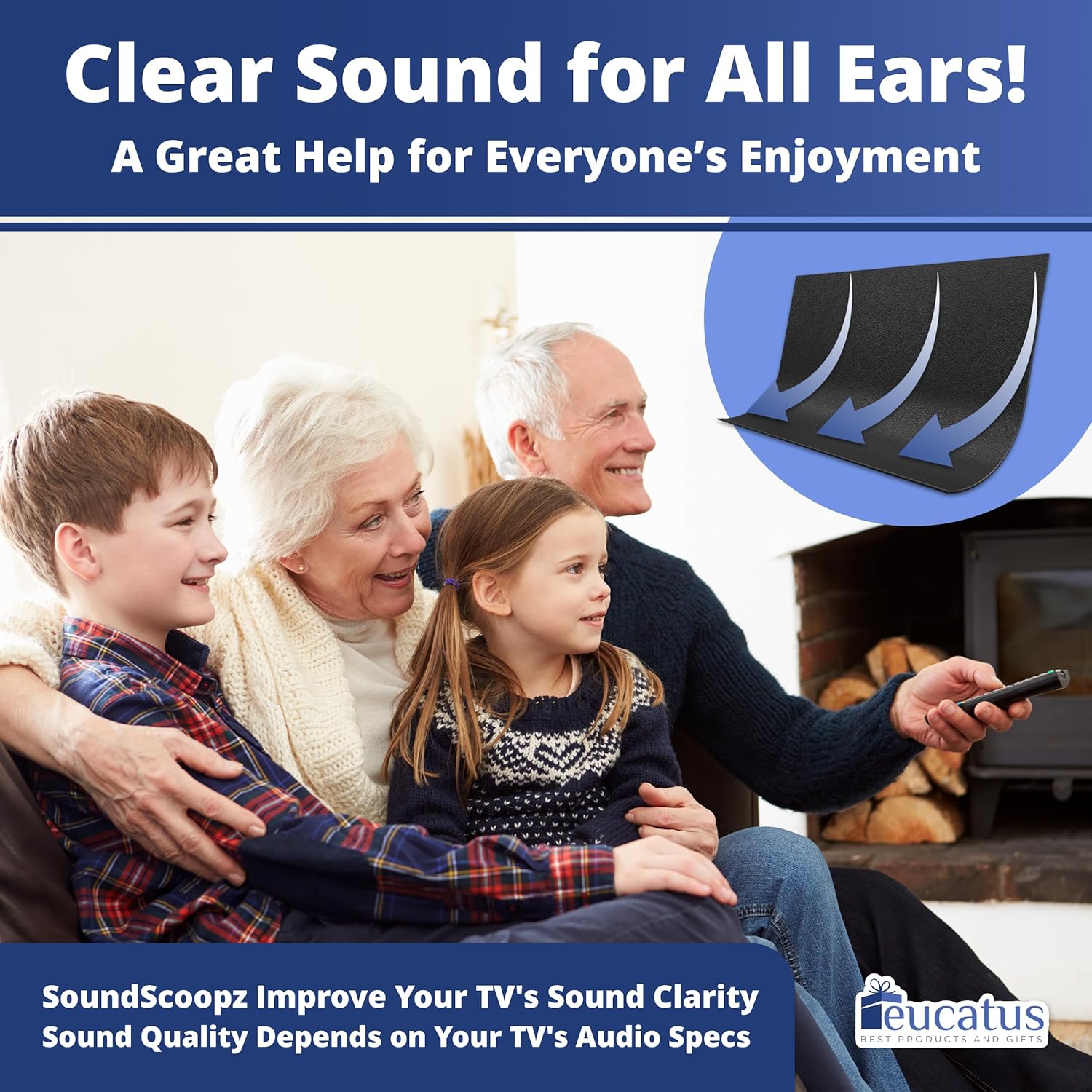 EUCATUS Passive TV Speaker Set Redirects Home Theater Sound Toward You for Improved Clarity - Image 7