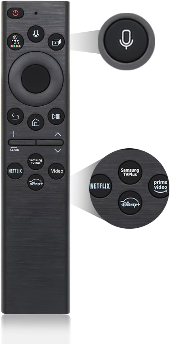 Samsung Voice Control Remote Replacement for Frame TV Crystal Neo LED 4K Ultra HD TVs Bluetooth